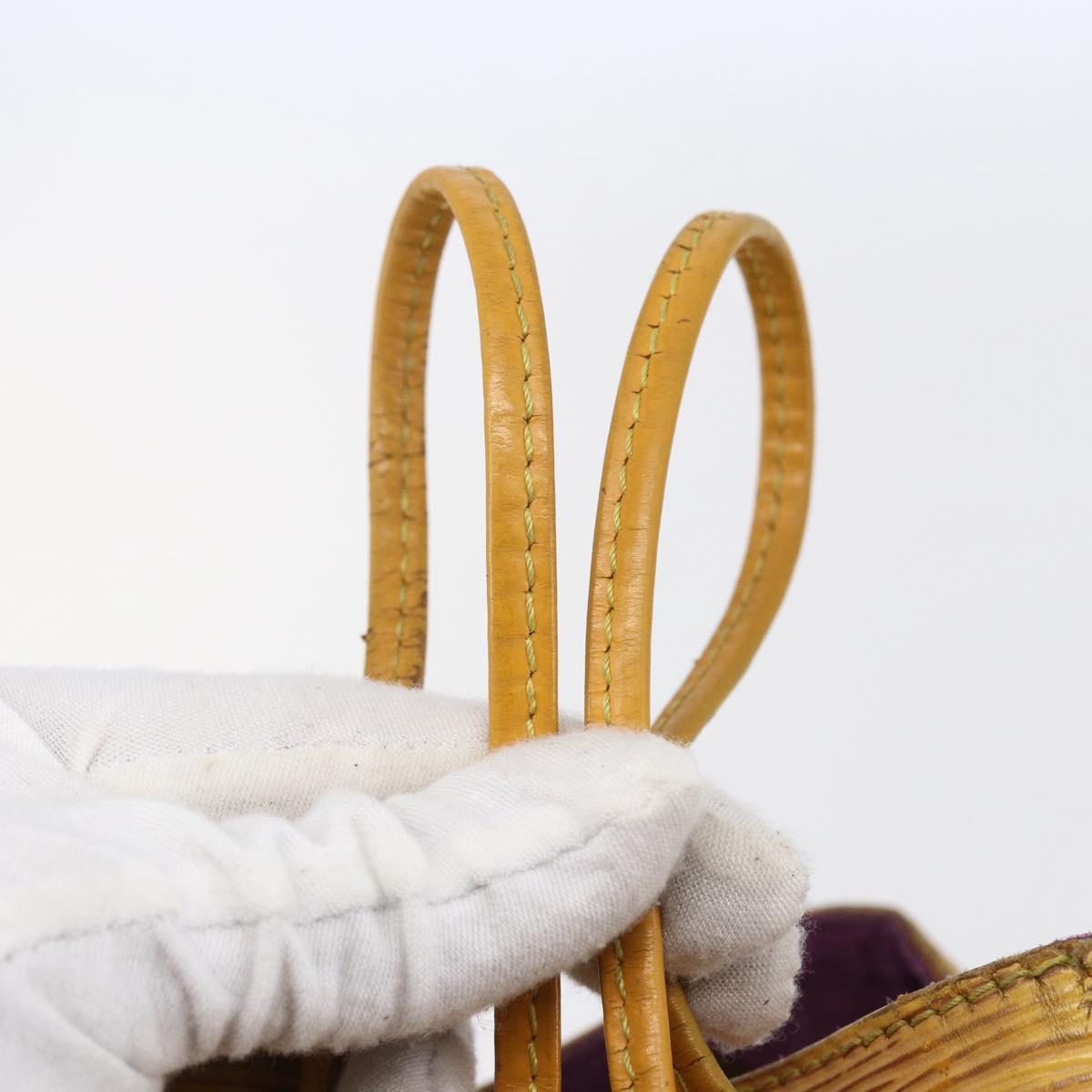 LOUIS VUITTON Epi Petit Noe Shoulder Bag Yellow M44109 LV Auth 146214