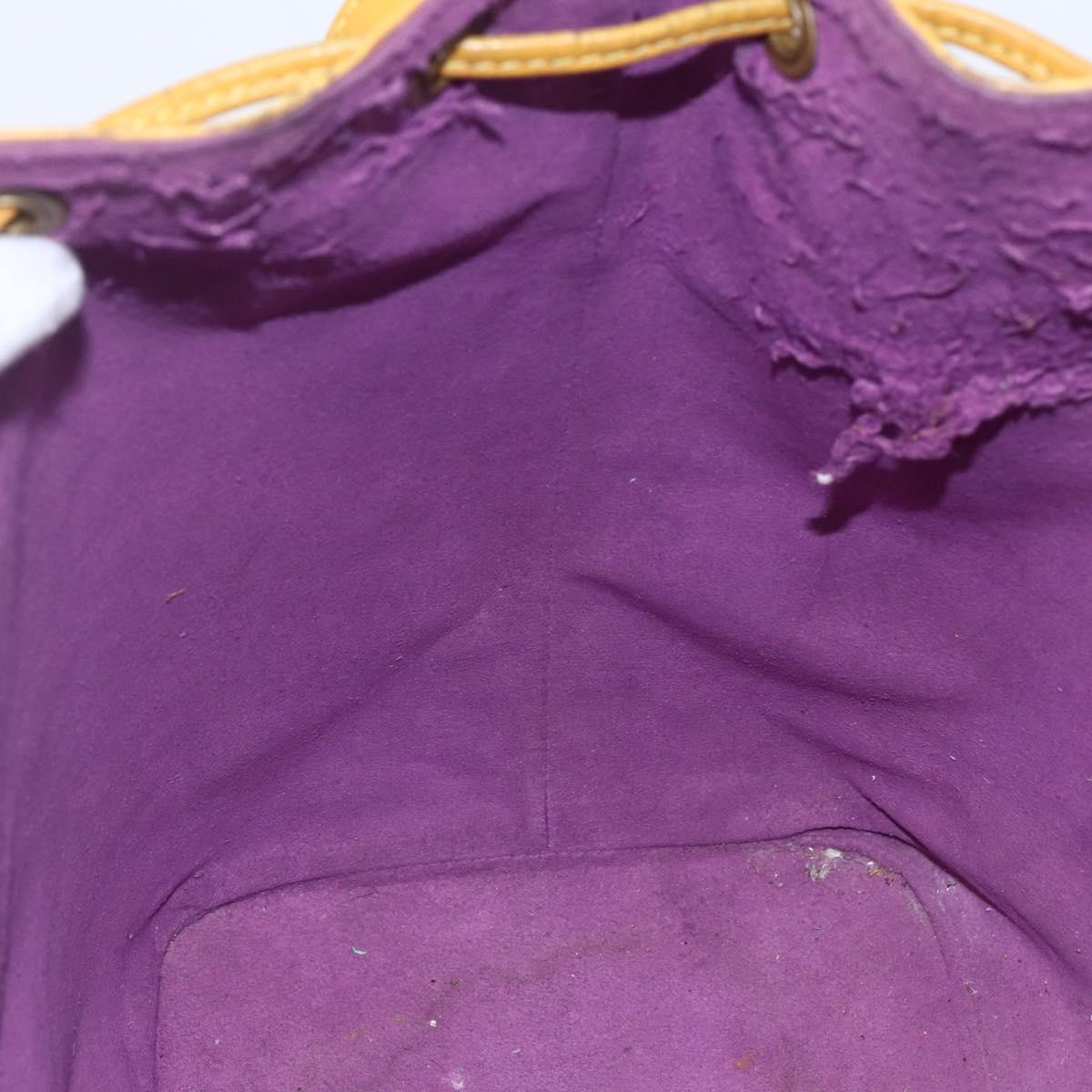 LOUIS VUITTON Epi Petit Noe Shoulder Bag Yellow M44109 LV Auth 146214