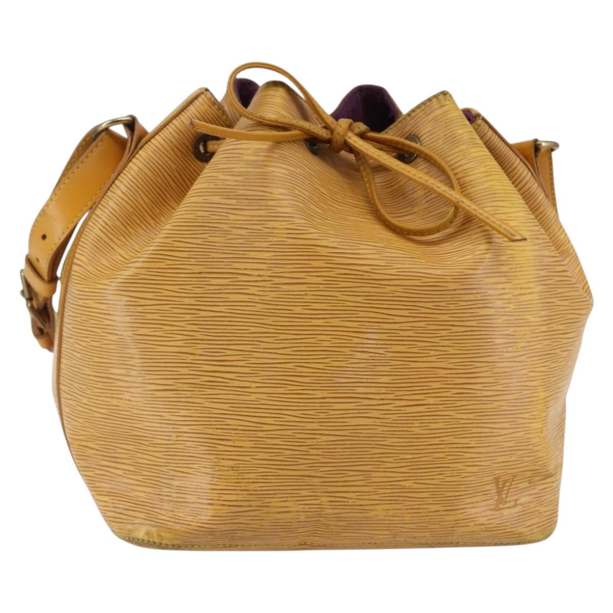 LOUIS VUITTON Epi Petit Noe Shoulder Bag Yellow M44109 LV Auth 146214