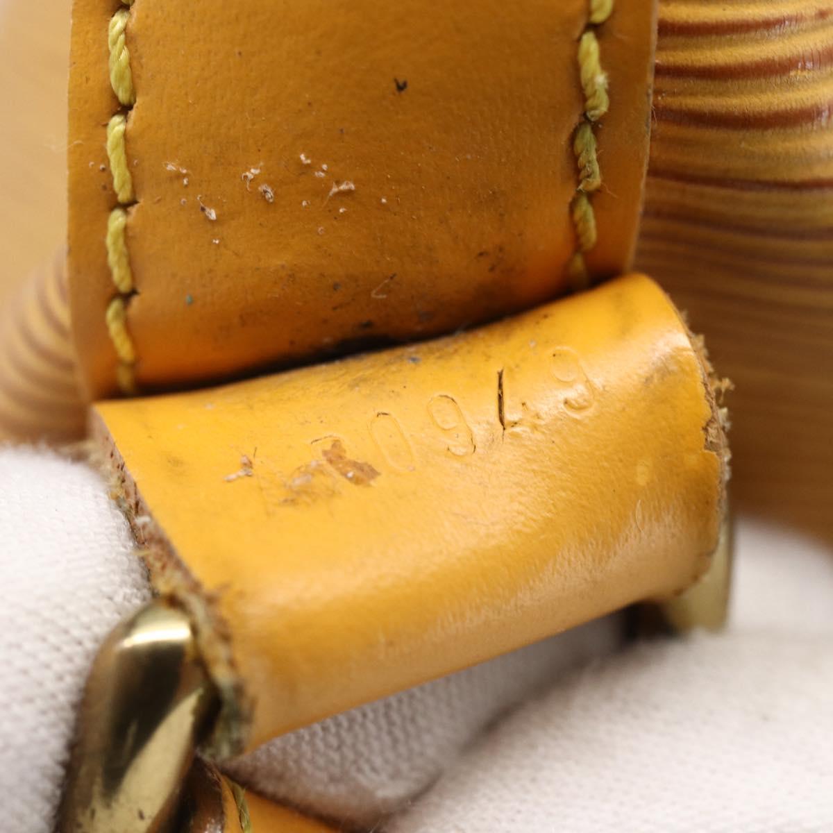 LOUIS VUITTON Epi Petit Noe Shoulder Bag Yellow M44109 LV Auth 146214