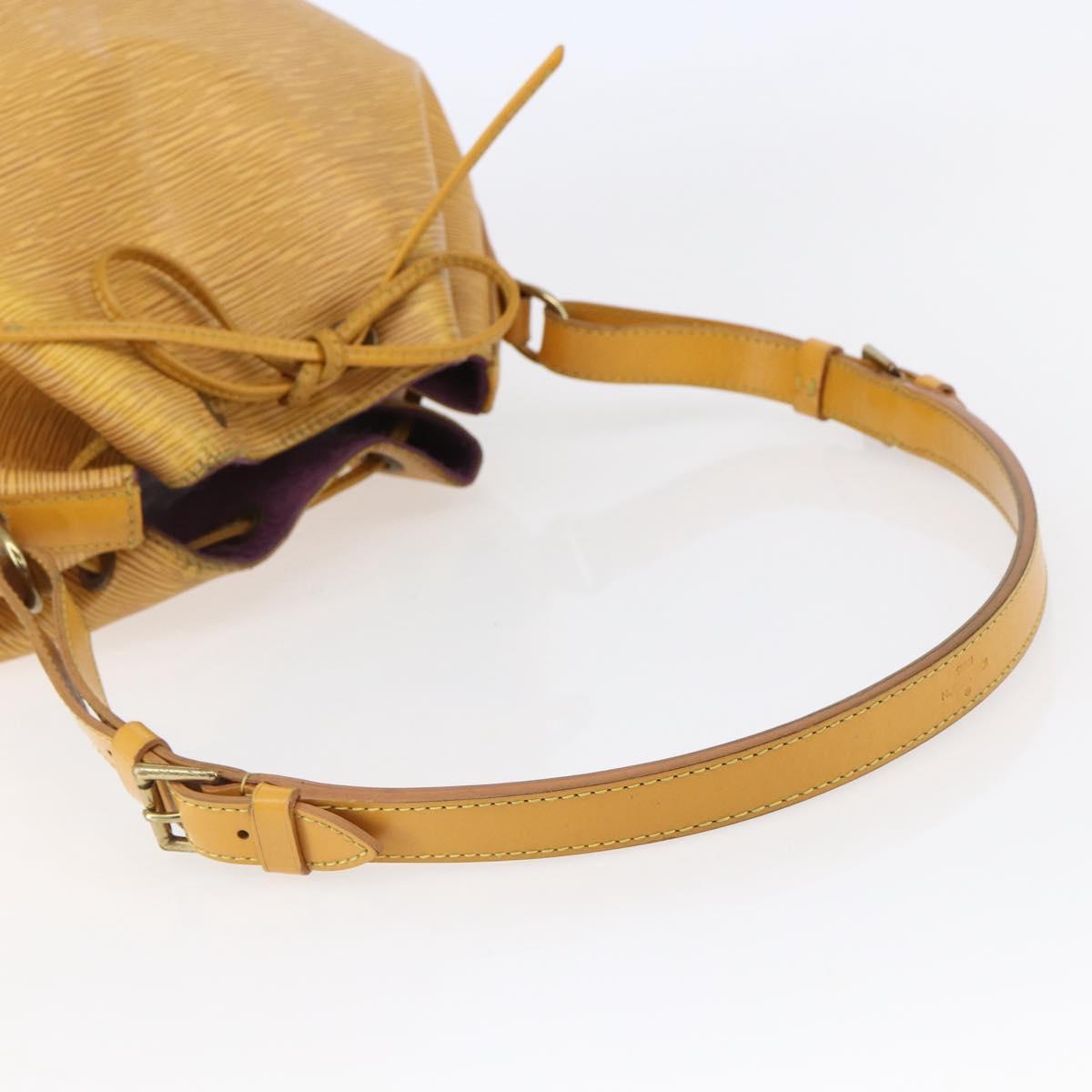 LOUIS VUITTON Epi Petit Noe Shoulder Bag Yellow M44109 LV Auth 146214