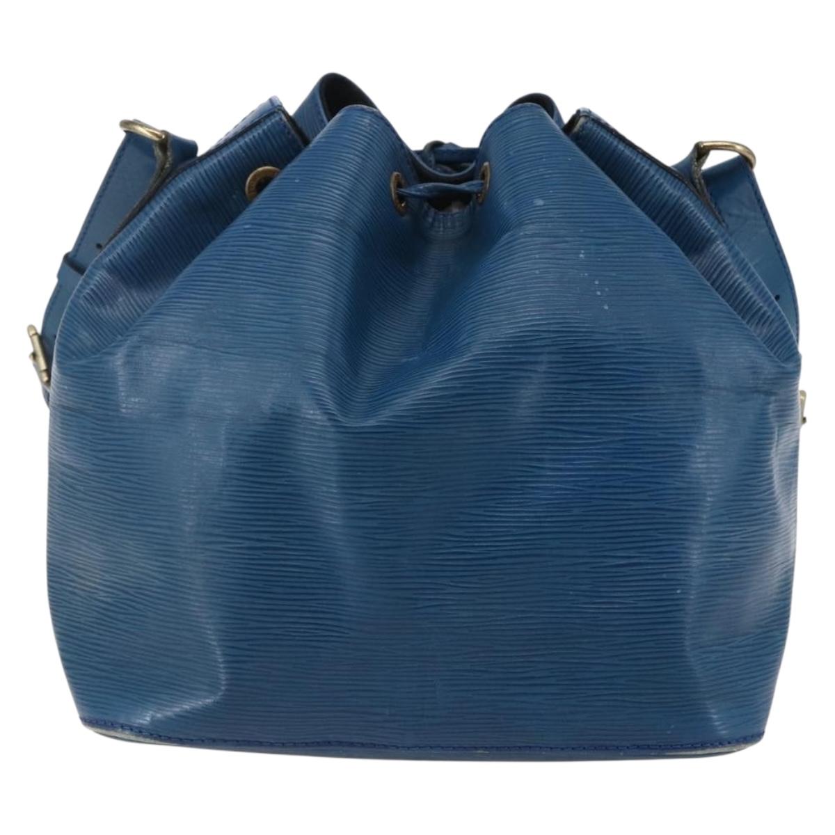 LOUIS VUITTON Epi Petit Noe Shoulder Bag Blue M44105 LV Auth 146215