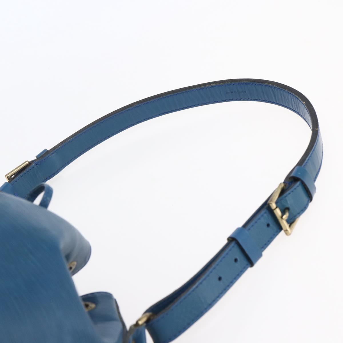 LOUIS VUITTON Epi Petit Noe Shoulder Bag Blue M44105 LV Auth 146215