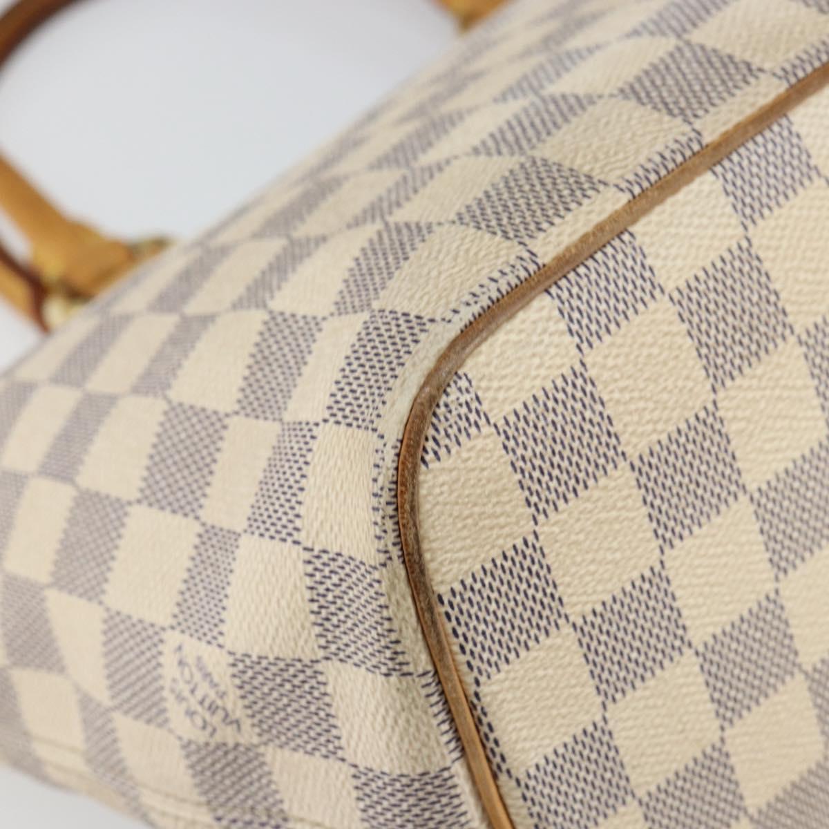LOUIS VUITTON Damier Azur Saleya PM Tote Bag N51186 LV Auth 146221