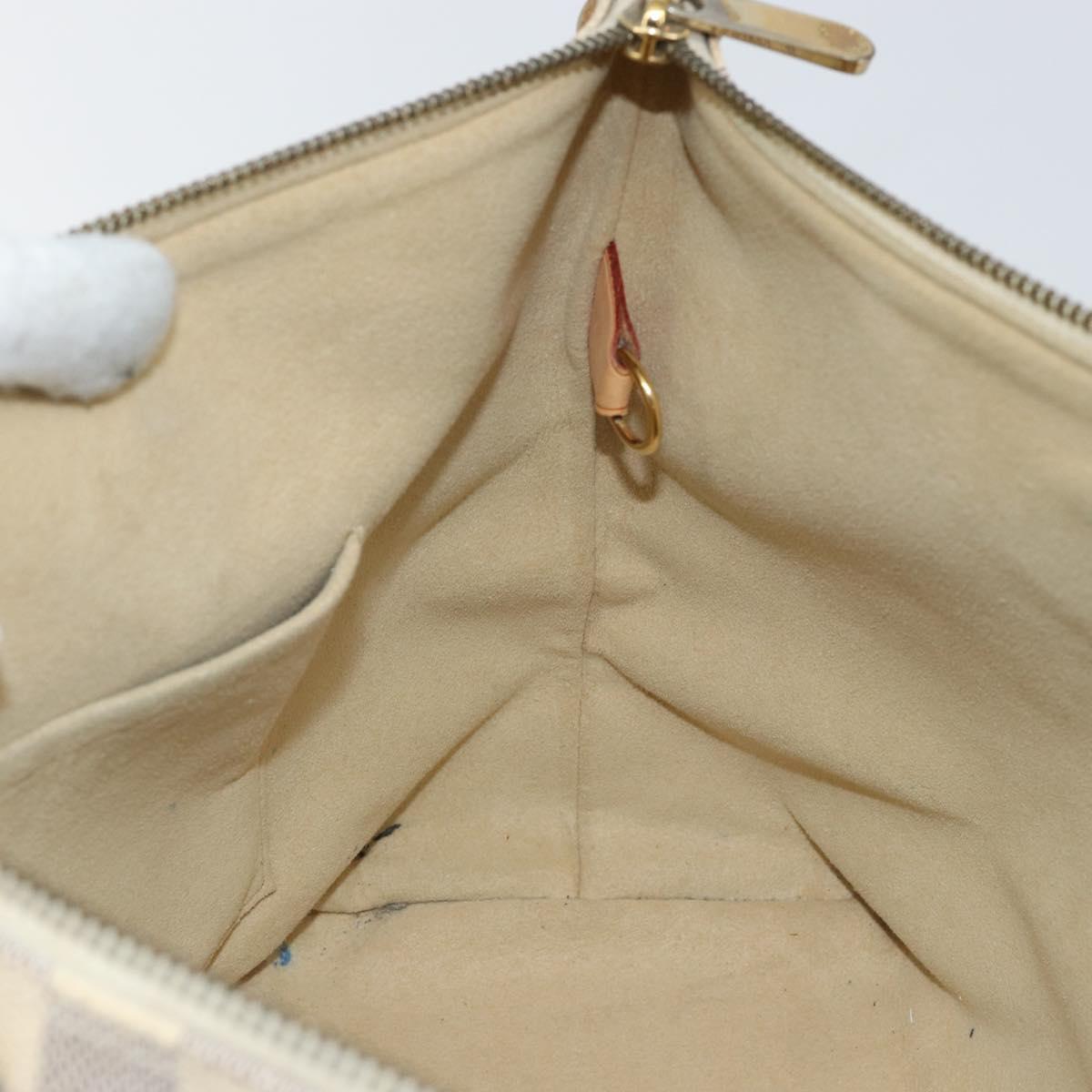 LOUIS VUITTON Damier Azur Saleya PM Tote Bag N51186 LV Auth 146221