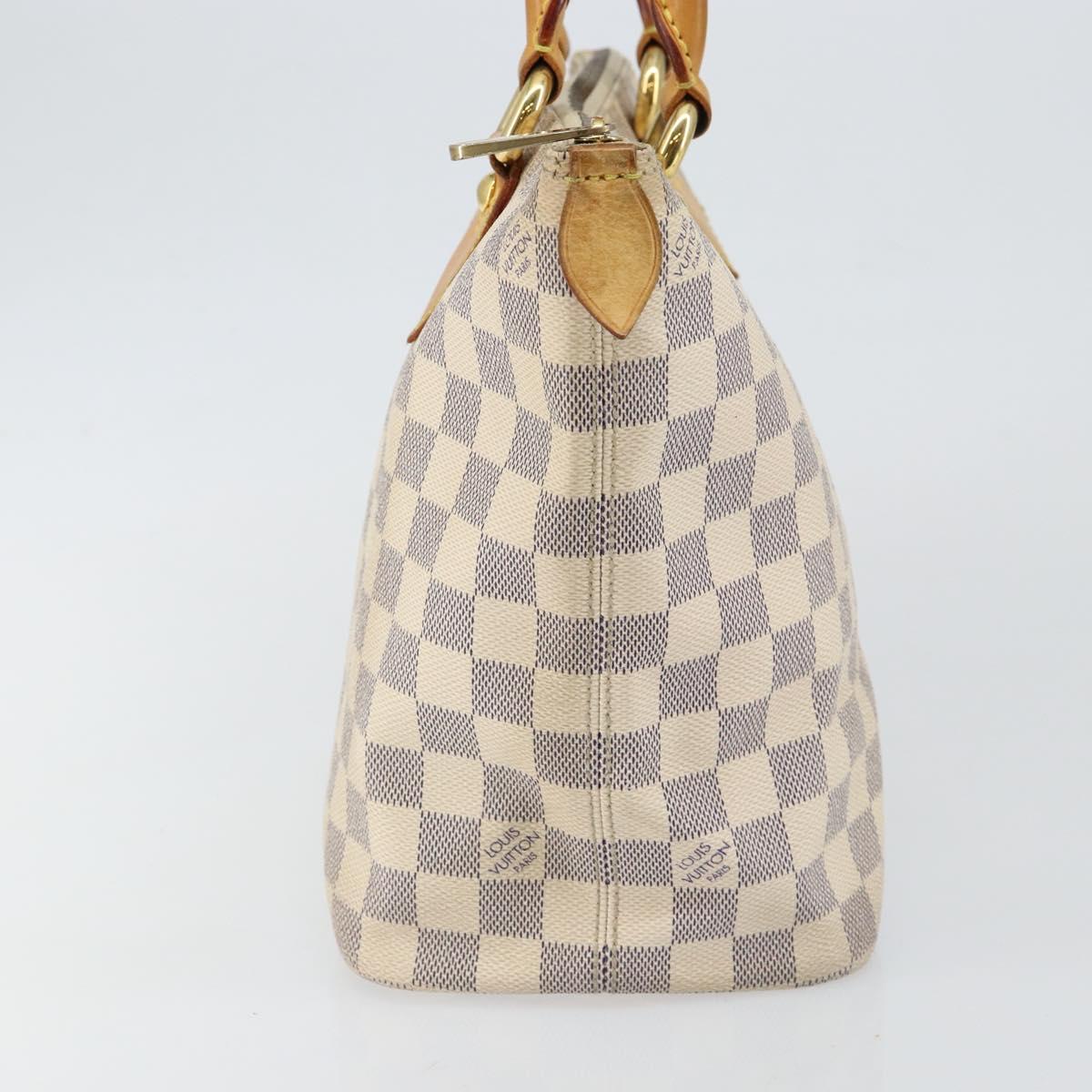 LOUIS VUITTON Damier Azur Saleya PM Tote Bag N51186 LV Auth 146221