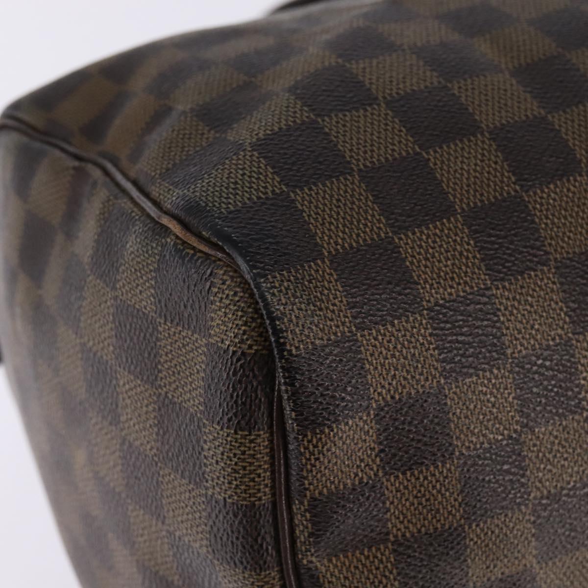 LOUIS VUITTON Damier Ebene Speedy 35 Hand Bag N41363 LV Auth 146223