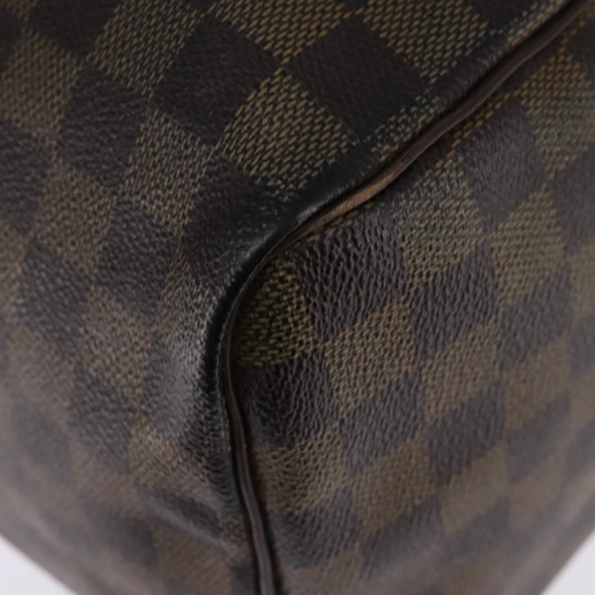 LOUIS VUITTON Damier Ebene Speedy 35 Hand Bag N41363 LV Auth 146223