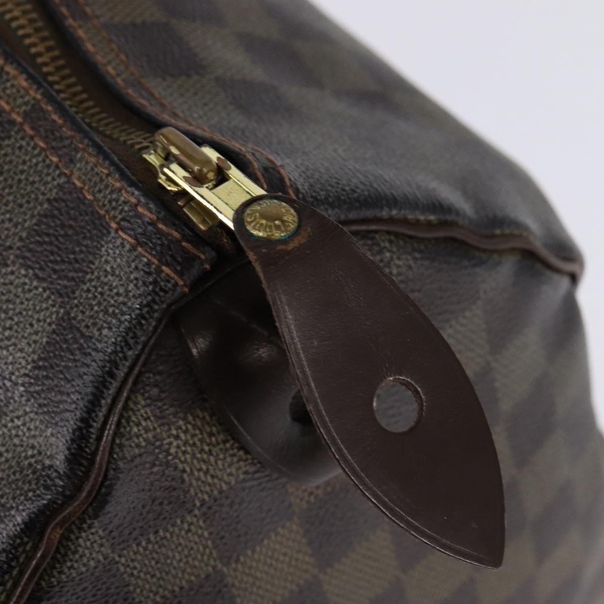 LOUIS VUITTON Damier Ebene Speedy 35 Hand Bag N41363 LV Auth 146223