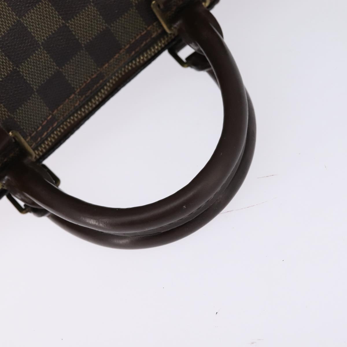 LOUIS VUITTON Damier Ebene Speedy 35 Hand Bag N41363 LV Auth 146223