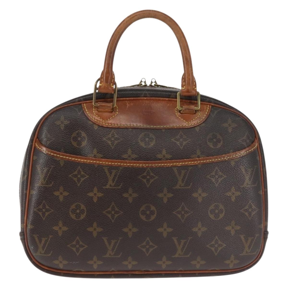 LOUIS VUITTON Monogram Trouville Hand Bag M42228 LV Auth 146231