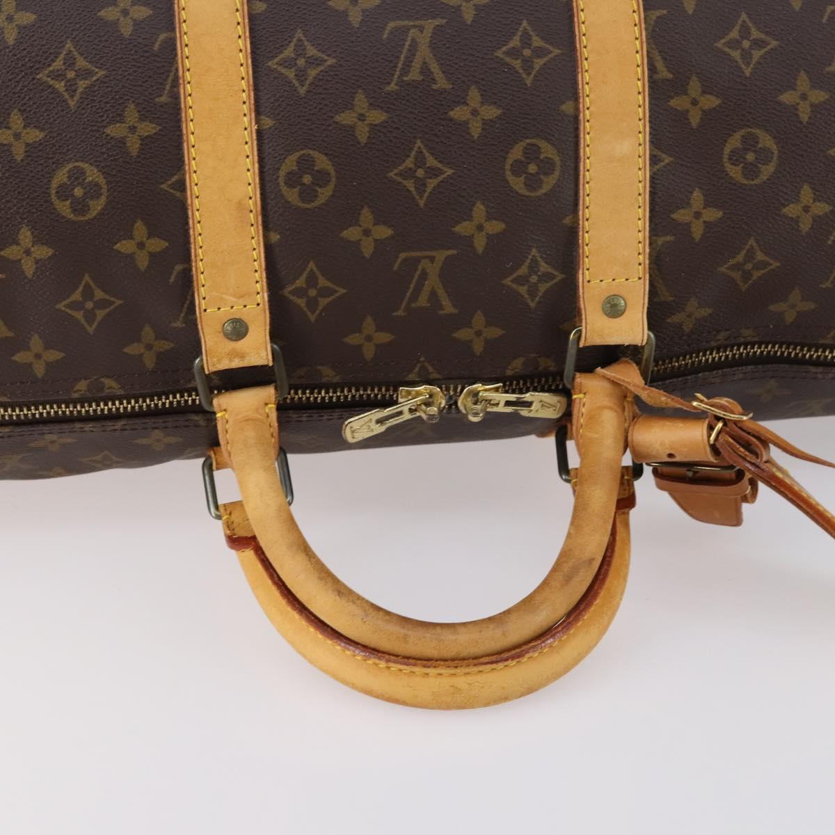 LOUIS VUITTON Monogram Keepall 55 Boston Bag M41424 LV Auth 146237
