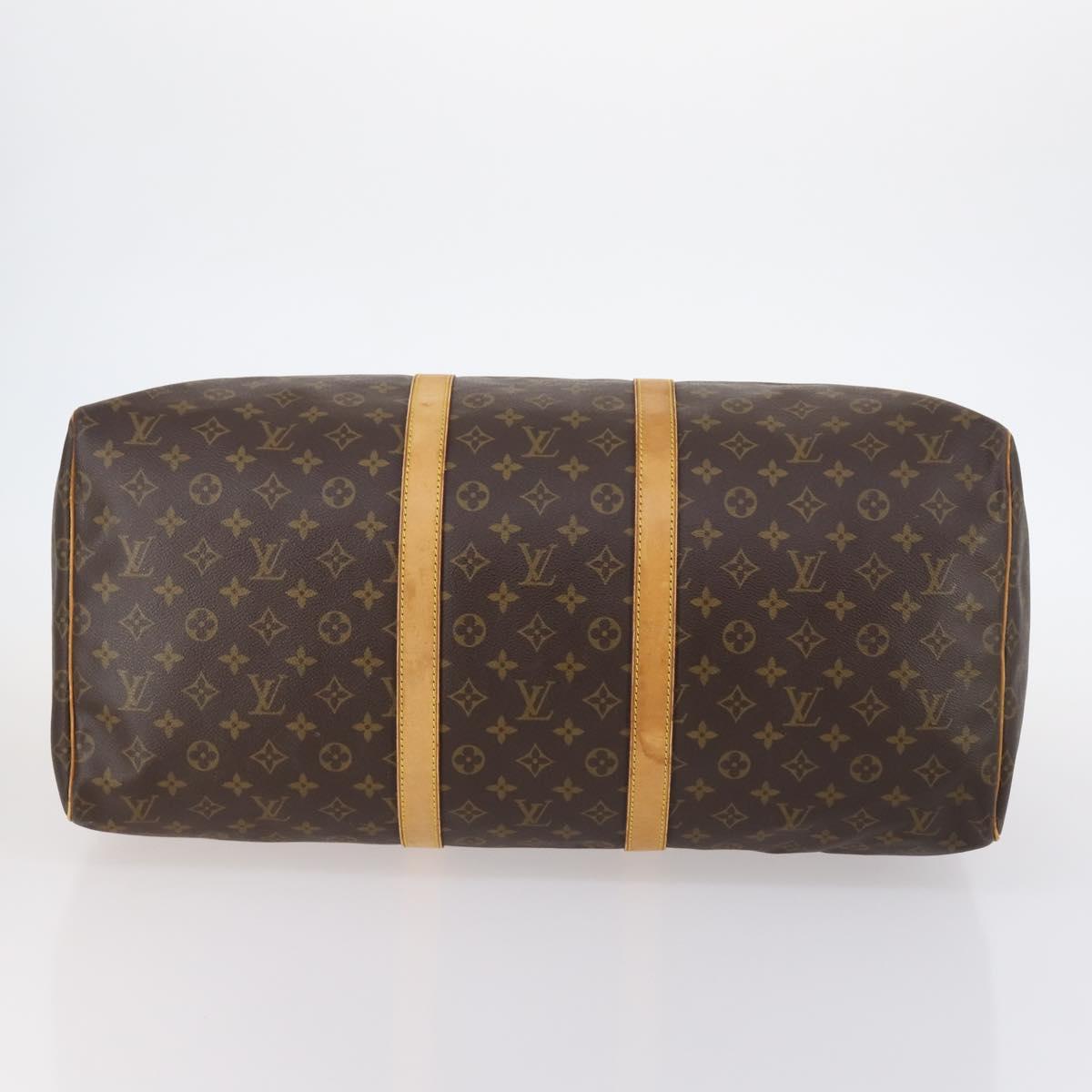 LOUIS VUITTON Monogram Keepall 55 Boston Bag M41424 LV Auth 146237