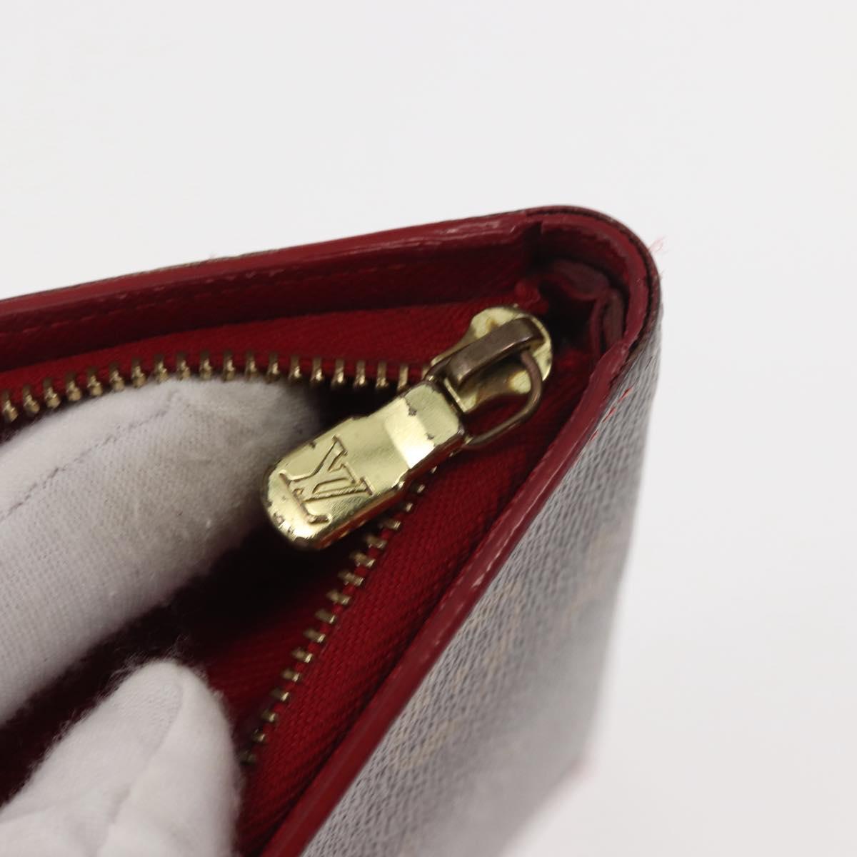 LOUIS VUITTON Monogram Cherry Porte Monnaie Zip Long Wallet M95006 Auth 146243