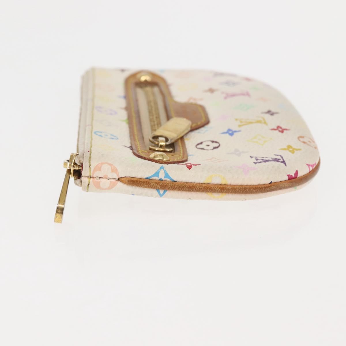 LOUIS VUITTON Monogram Multicolor Pochette MM Pouch White M60028 LV Auth 146245