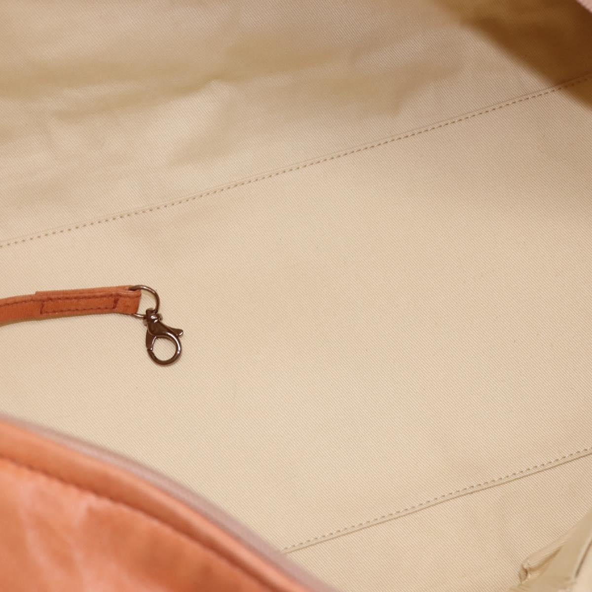 CHANEL Wild Stitch Matelasse Shoulder Bag Leather Brown CC Auth 146246