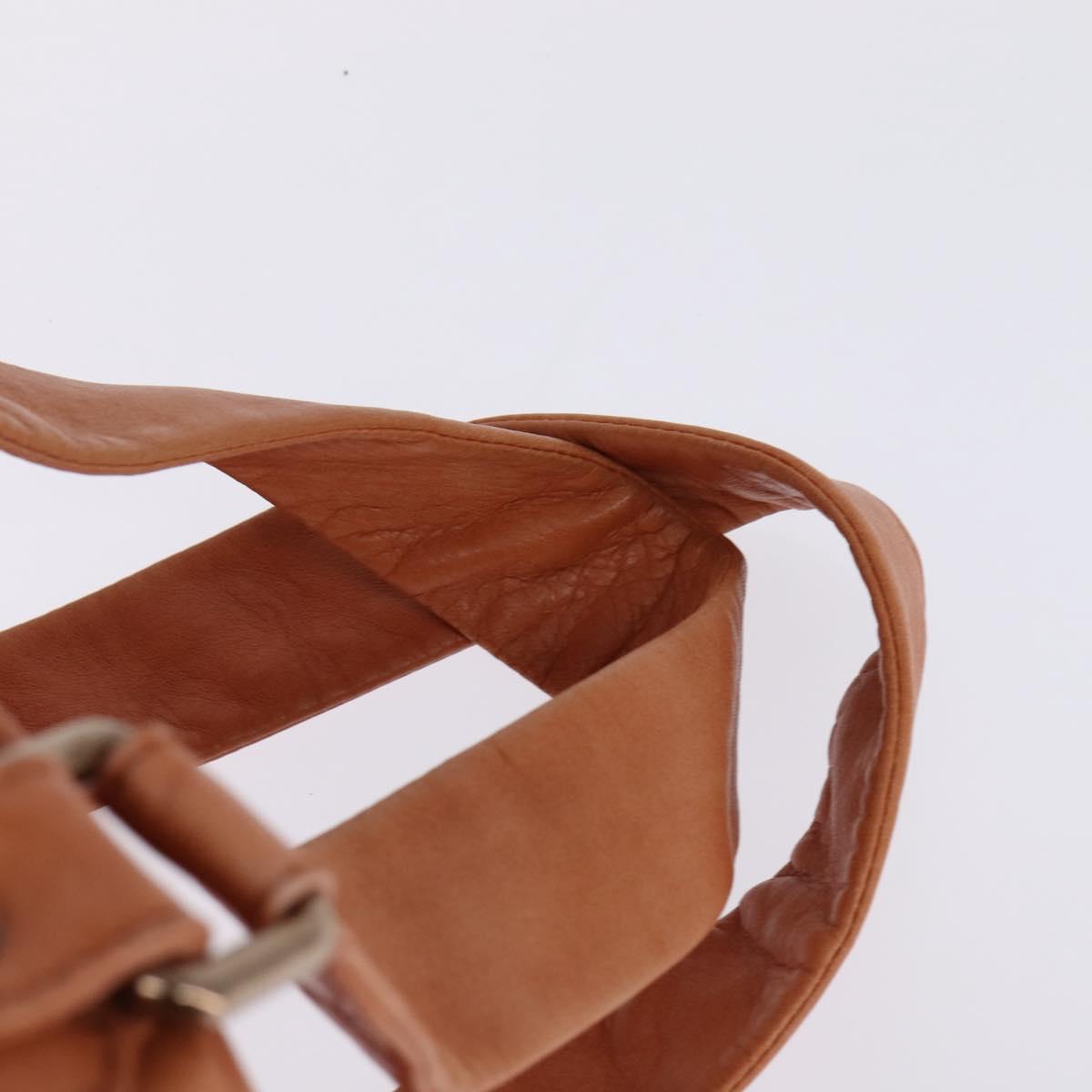 CHANEL Wild Stitch Matelasse Shoulder Bag Leather Brown CC Auth 146246