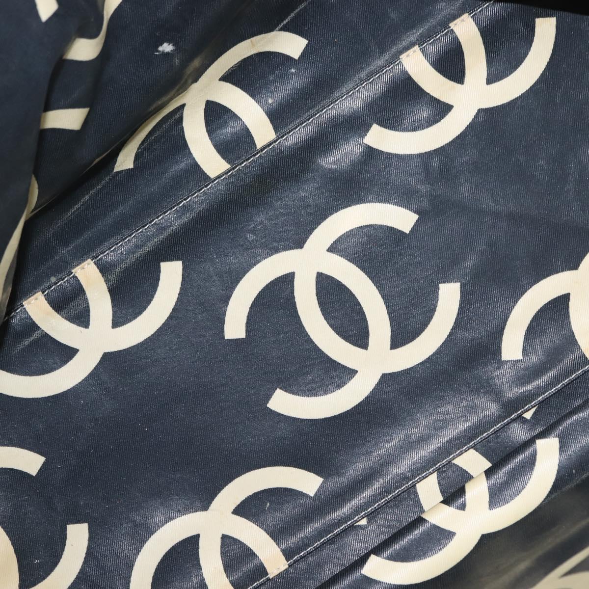 CHANEL Matelasse Tote Bag Straw White Gold CC Auth 146247