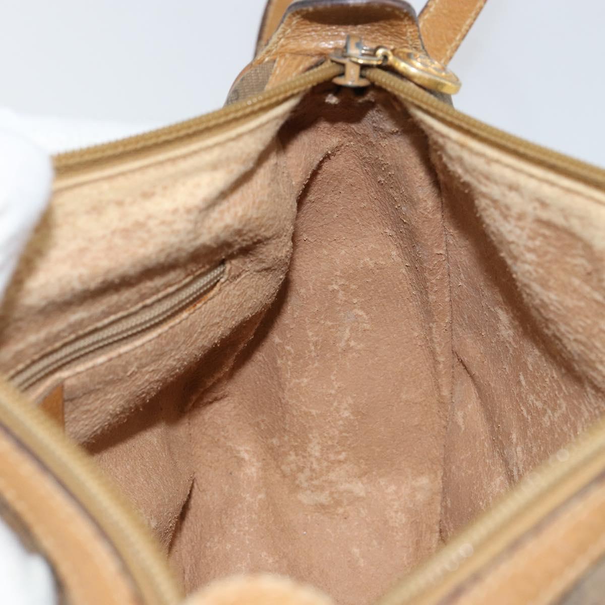 GUCCI Micro GG Supreme Web Sherry Line Bag PVC Beige Gold 89 02 032 Auth 146259