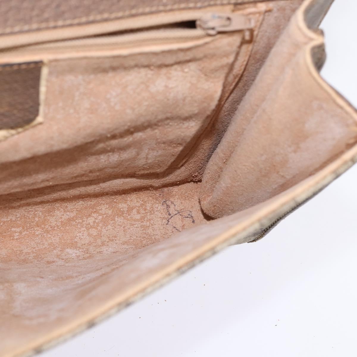 GUCCI GG Supreme Shoulder Bag PVC Beige Gold 94 02 050 Auth 146260