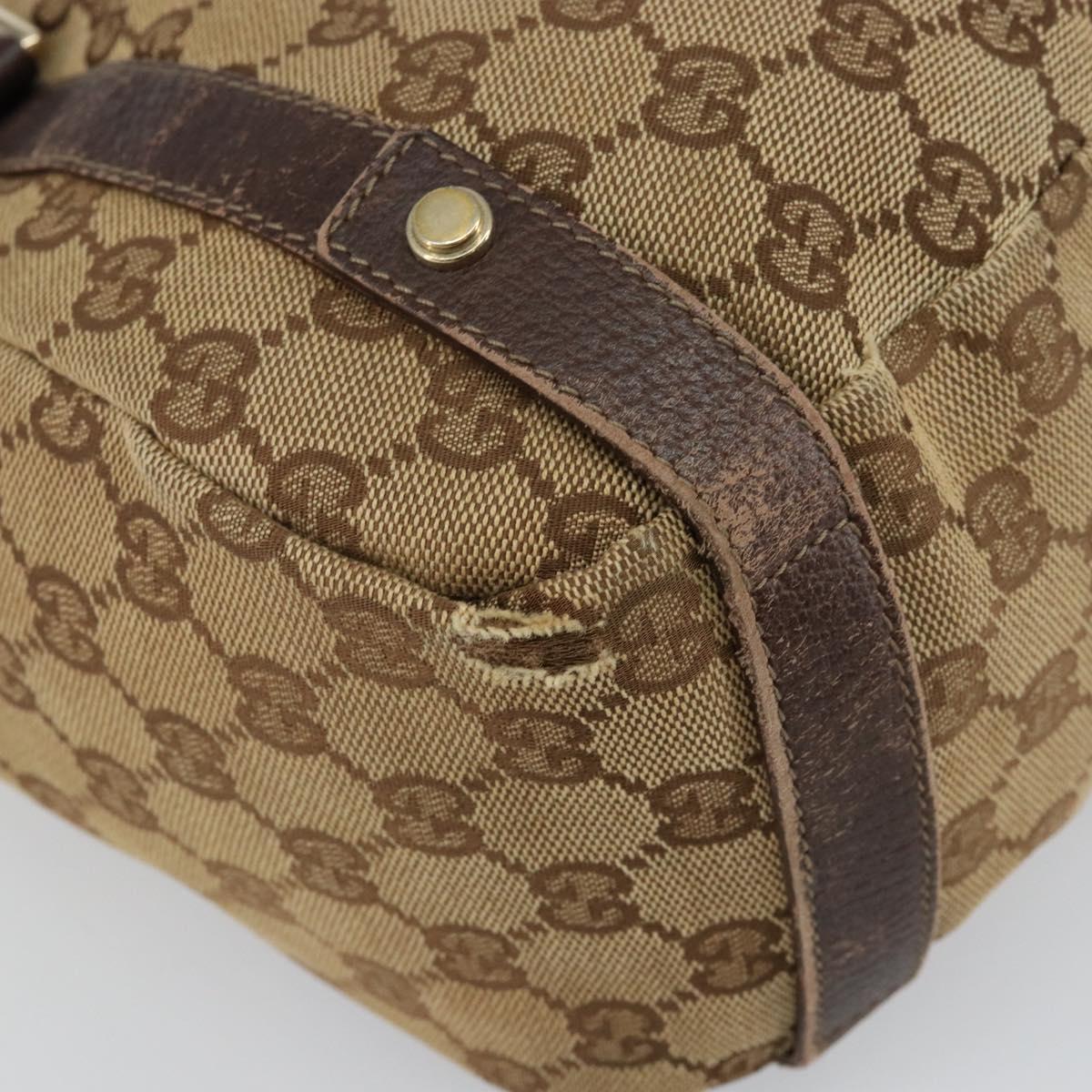 GUCCI GG Canvas Abbey Tote Bag Beige Gold 130736 Auth 146263