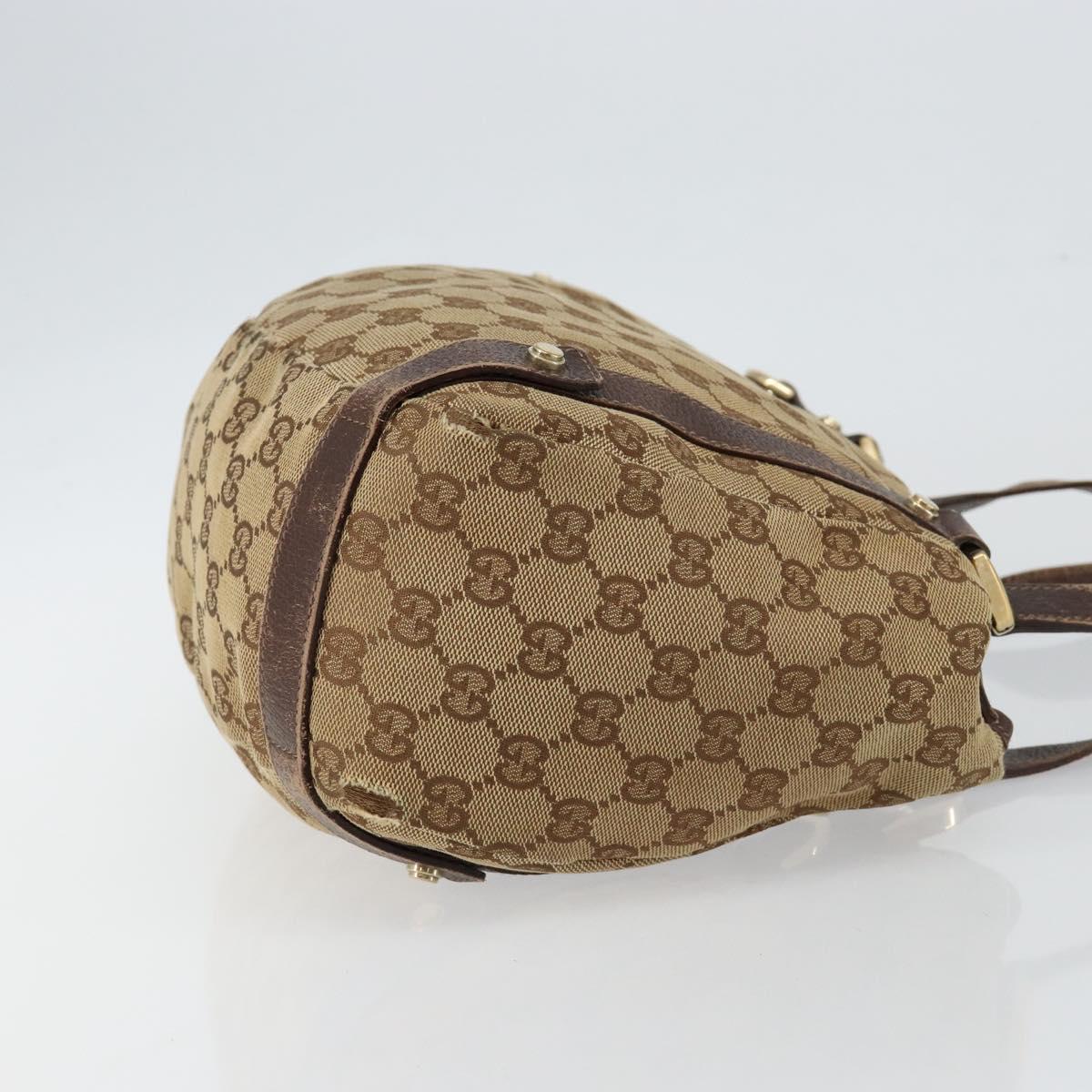 GUCCI GG Canvas Abbey Tote Bag Beige Gold 130736 Auth 146263