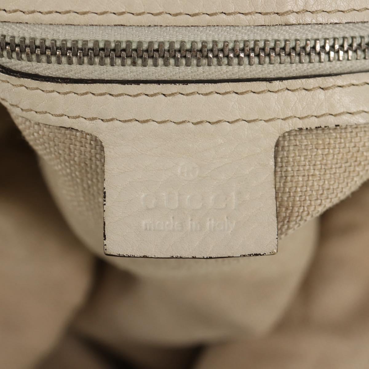 GUCCI GG Canvas Horsebit Tote Bag 2way Beige Gold 232949 Auth 146265