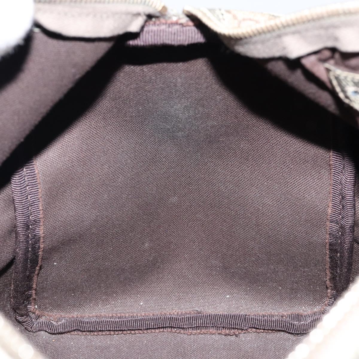 GUCCI GG Supreme Boston Bag PVC Beige Gold 193603 Auth 146267