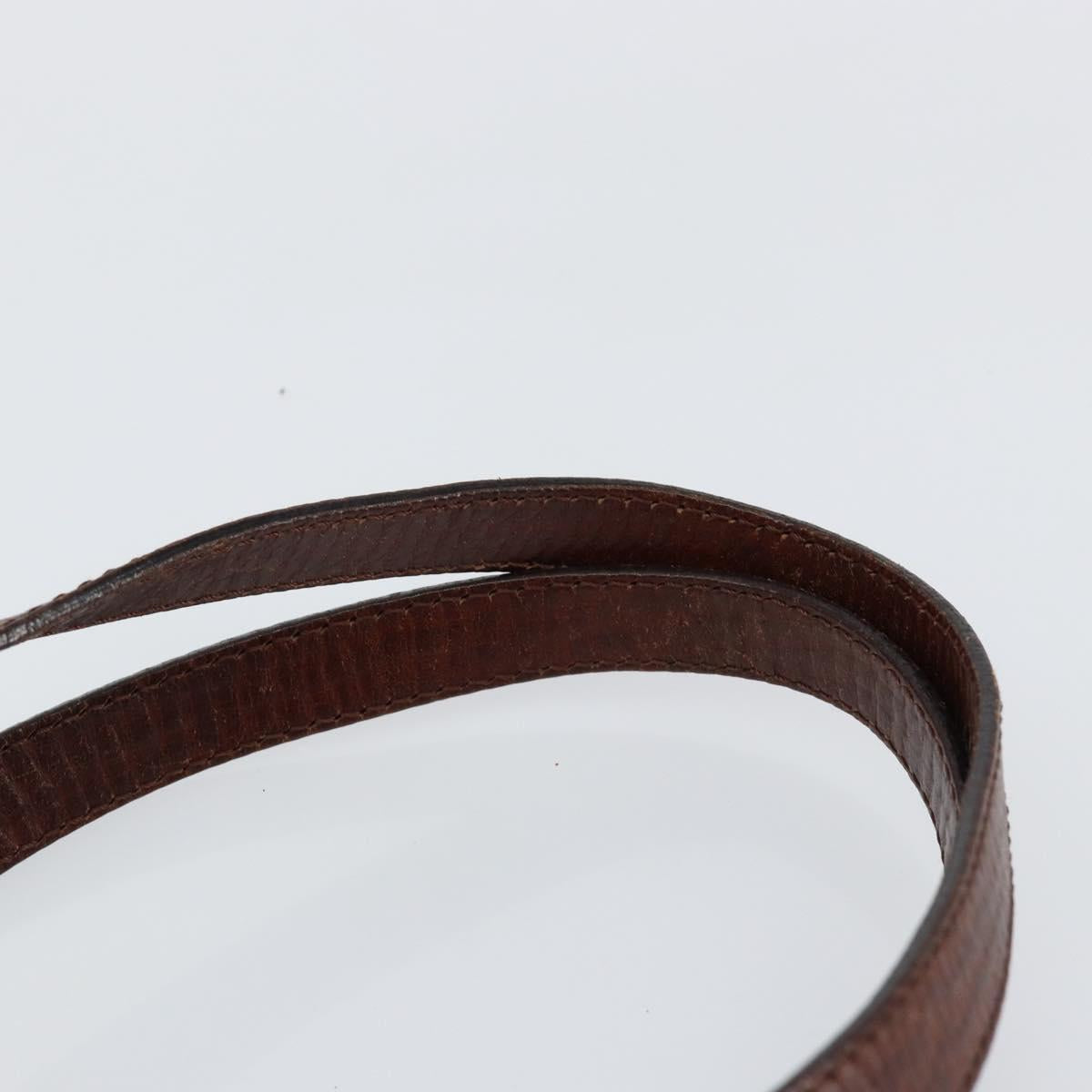 FENDI Zucchino Canvas Tote Bag Brown Gold Auth 146282