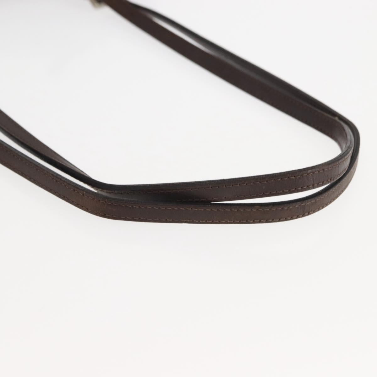 FENDI Zucca Canvas Mamma Baguette Tote Bag Black Brown Auth 146284