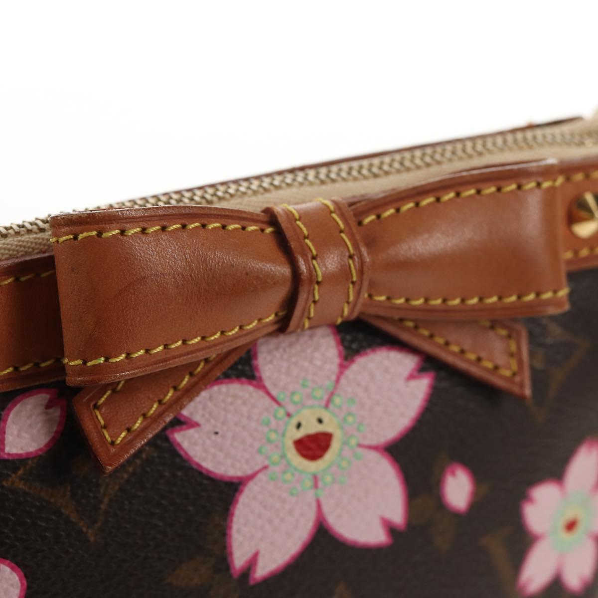 LOUIS VUITTON Cherry Blossom Pochette Accessoires Pouch M92006 LV Auth 146292V