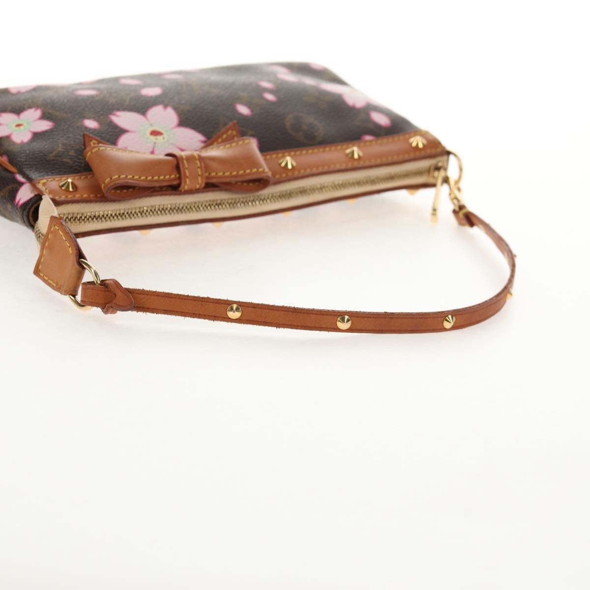 LOUIS VUITTON Cherry Blossom Pochette Accessoires Pouch M92006 LV Auth 146292V