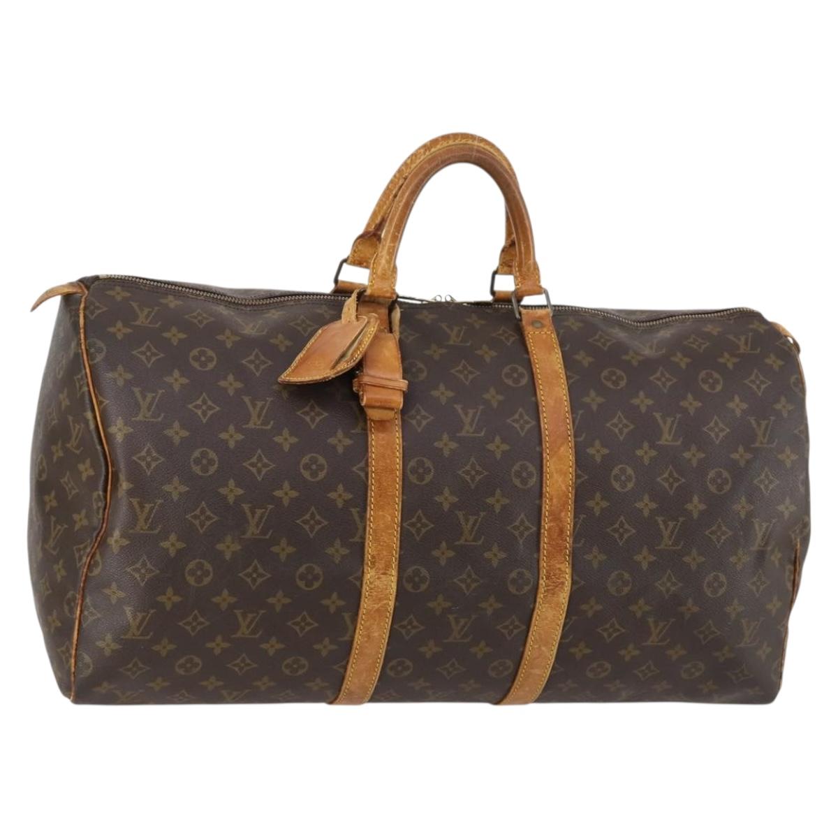 LOUIS VUITTON Monogram Keepall 60 Boston Bag M41422 LV Auth 146300