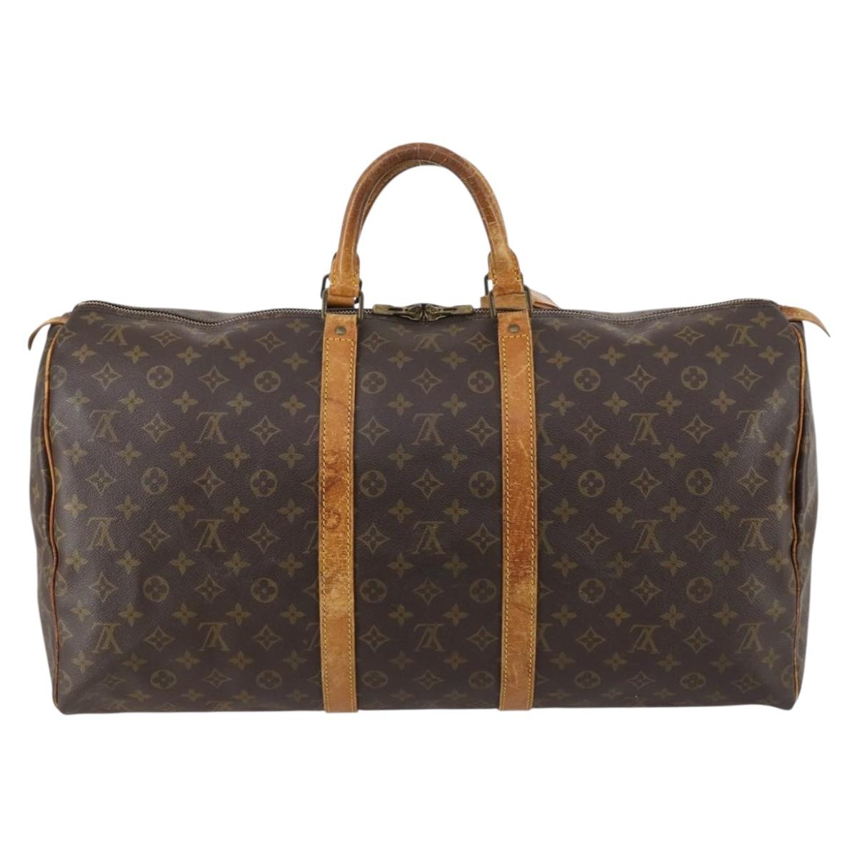 LOUIS VUITTON Monogram Keepall 60 Boston Bag M41422 LV Auth 146300