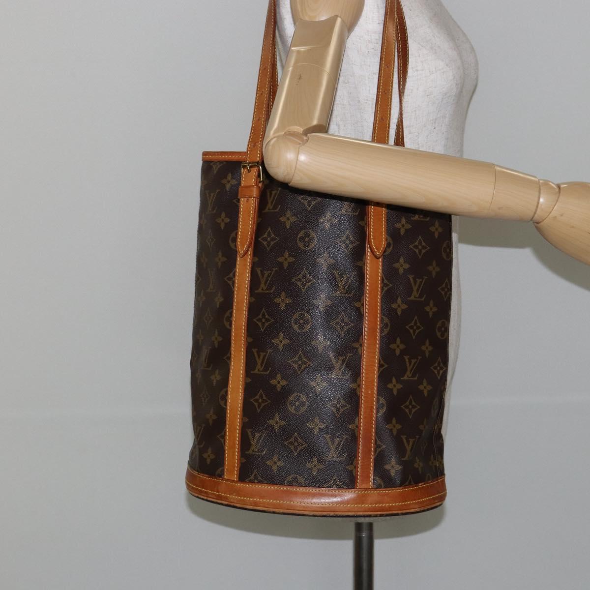 LOUIS VUITTON Monogram Bucket GM Shoulder Bag M42236 LV Auth 146310