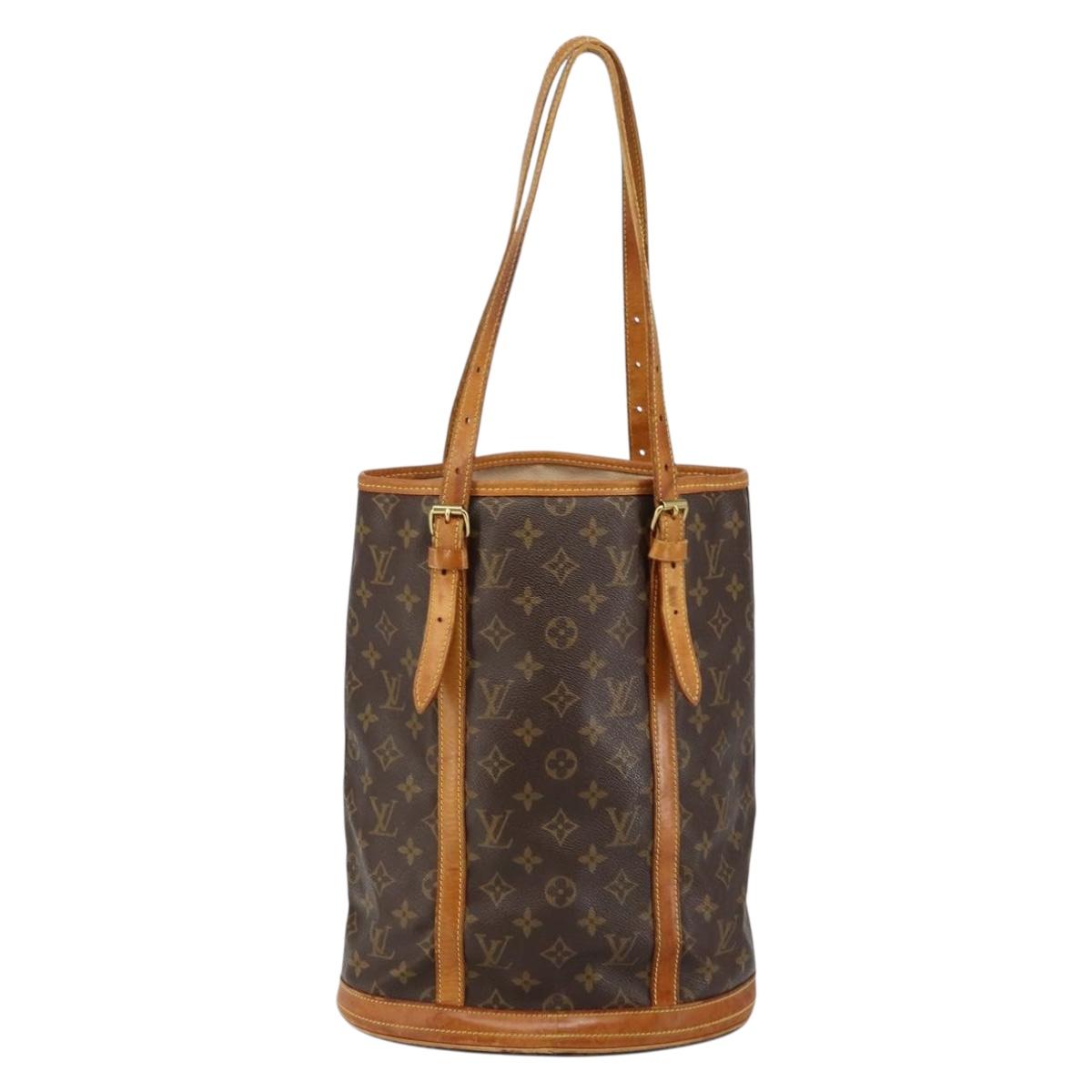LOUIS VUITTON Monogram Bucket GM Shoulder Bag M42236 LV Auth 146310