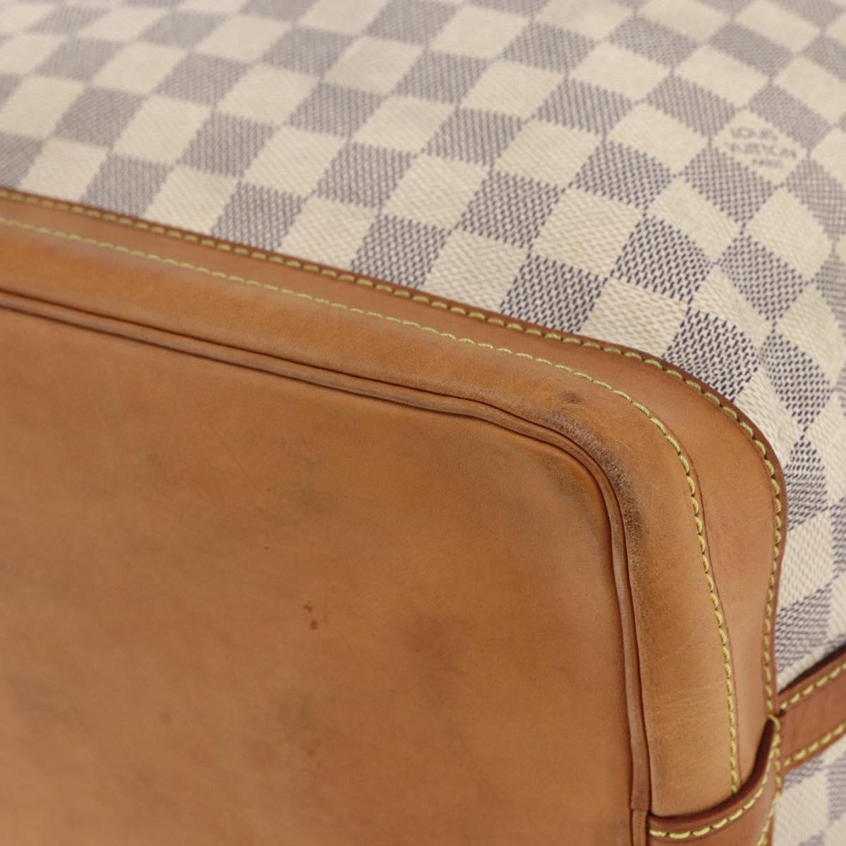 LOUIS VUITTON Damier Azur Noe Shoulder Bag N42222 LV Auth 146319