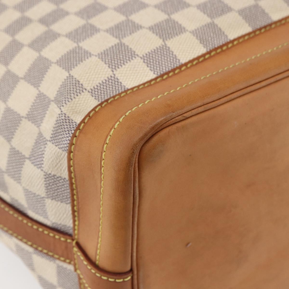 LOUIS VUITTON Damier Azur Noe Shoulder Bag N42222 LV Auth 146319