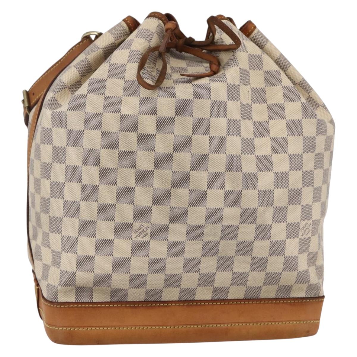 LOUIS VUITTON Damier Azur Noe Shoulder Bag N42222 LV Auth 146319