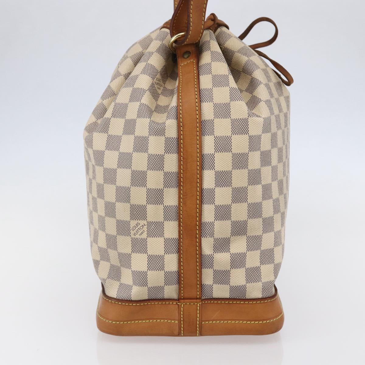 LOUIS VUITTON Damier Azur Noe Shoulder Bag N42222 LV Auth 146319