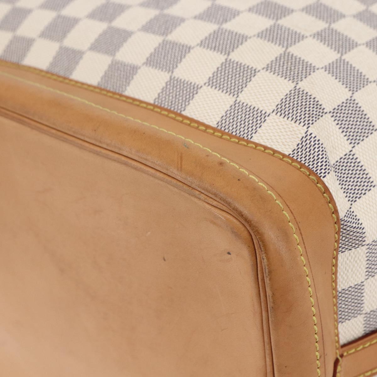 LOUIS VUITTON Damier Azur Noe Shoulder Bag N42222 LV Auth 146320