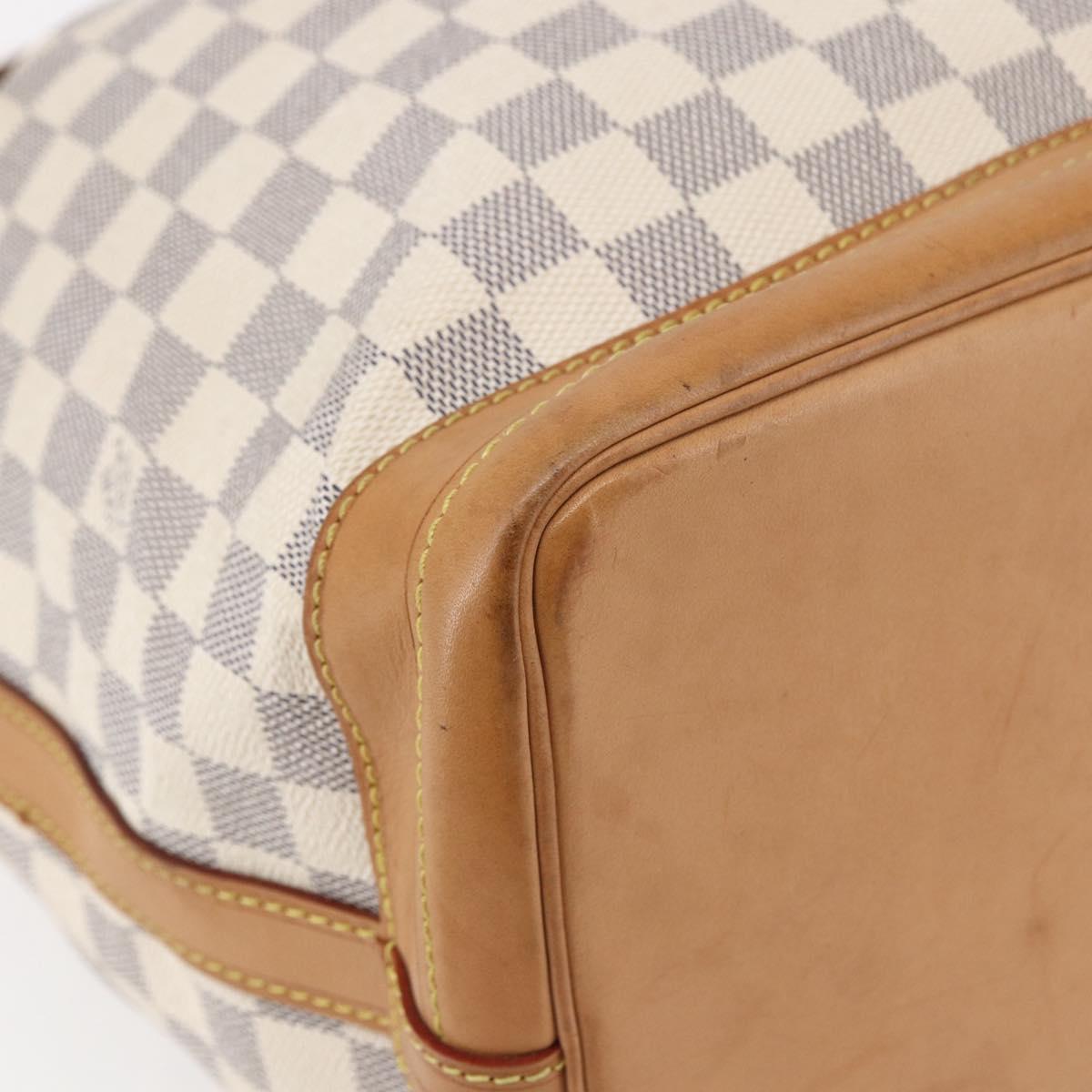 LOUIS VUITTON Damier Azur Noe Shoulder Bag N42222 LV Auth 146320