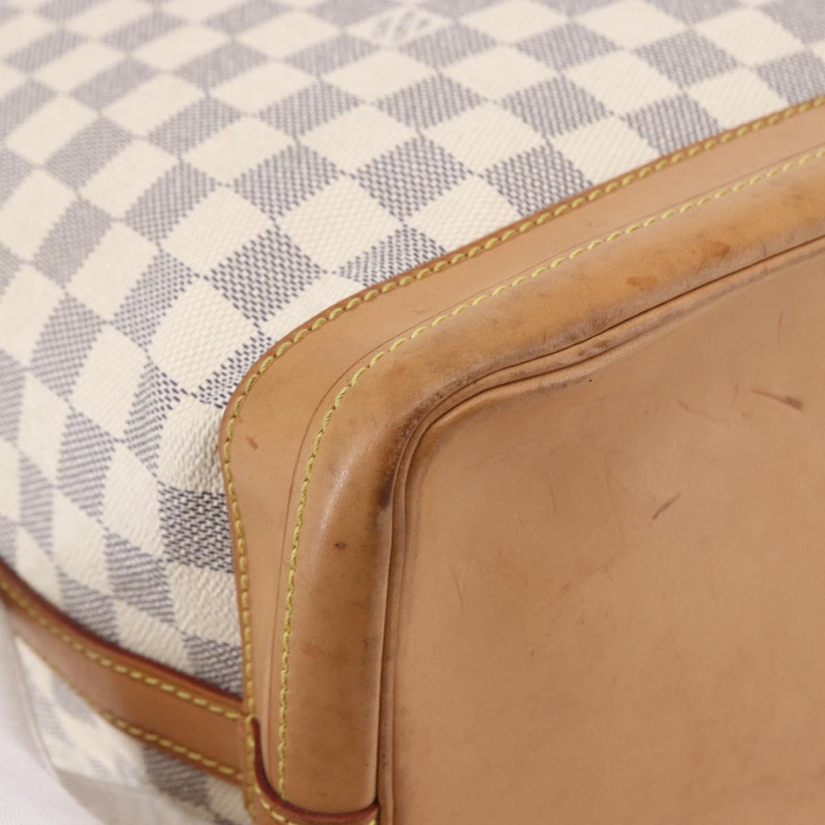 LOUIS VUITTON Damier Azur Noe Shoulder Bag N42222 LV Auth 146320