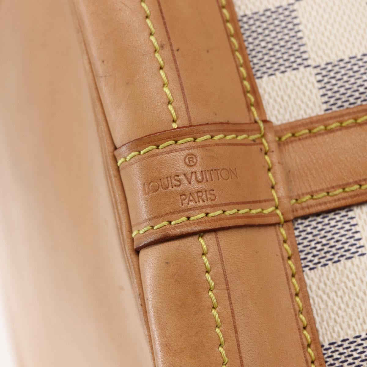 LOUIS VUITTON Damier Azur Noe Shoulder Bag N42222 LV Auth 146320