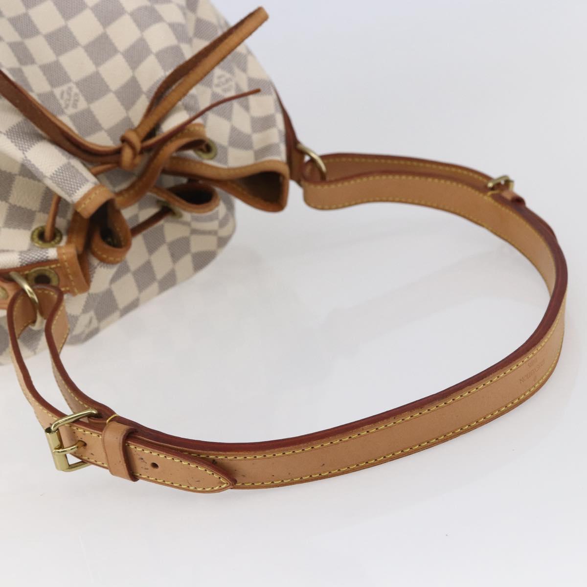 LOUIS VUITTON Damier Azur Noe Shoulder Bag N42222 LV Auth 146320