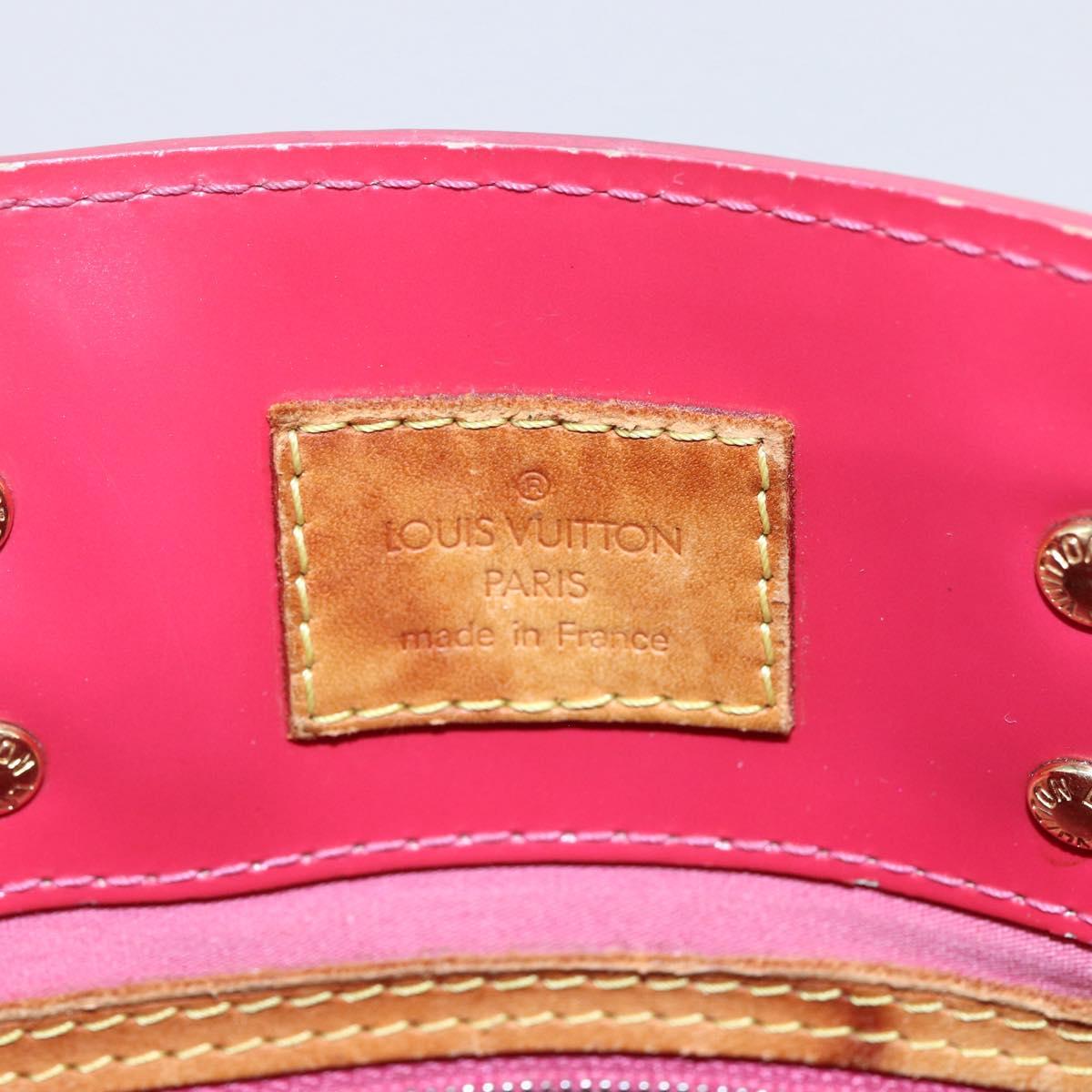 LOUIS VUITTON Monogram Vernis Reade PM Hand Bag Red Rouge M91088 LV Auth 146321