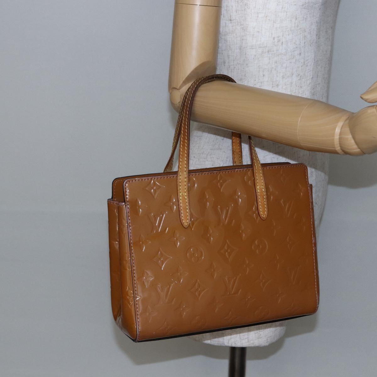 LOUIS VUITTON Monogram Vernis Catalina BB Bag Rose Velours M90015 LV Auth 146323