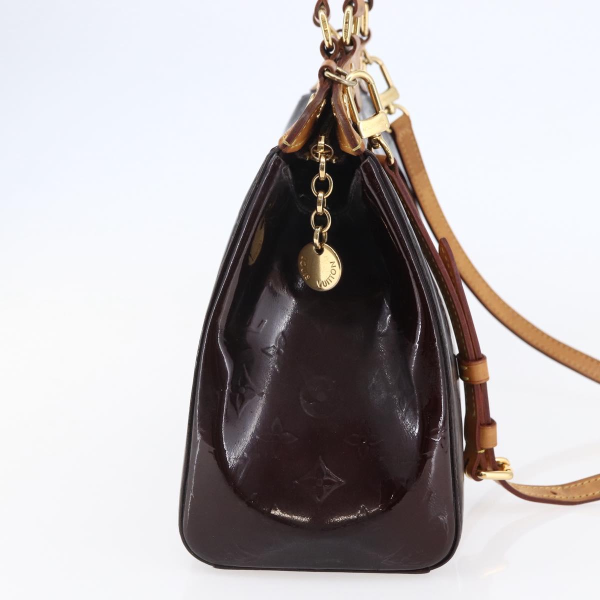 LOUIS VUITTON Monogram Vernis Blair MM Bag 2way Amarante M91619 LV Auth 146324
