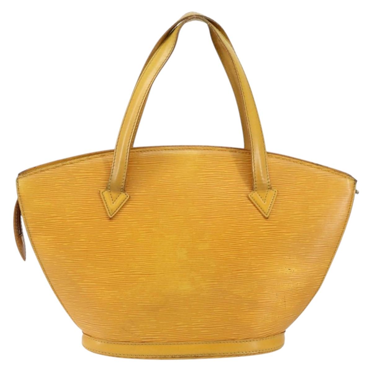 LOUIS VUITTON Epi Saint Jacques Hand Bag Yellow M52279 LV Auth 146328
