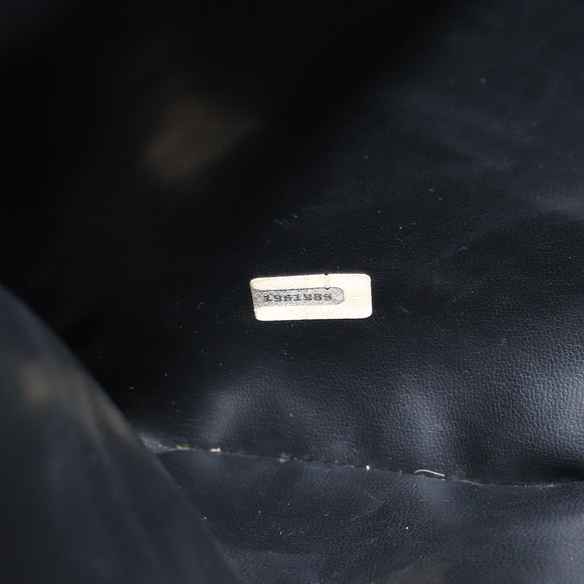 CHANEL Matelasse Shoulder Bag Leather Black Gold CC Auth 146351